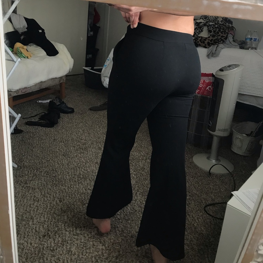 Free people black bell bottoms